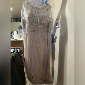 David’s Bridal plus size bridesmaids dress